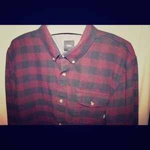 Vans button down flannel